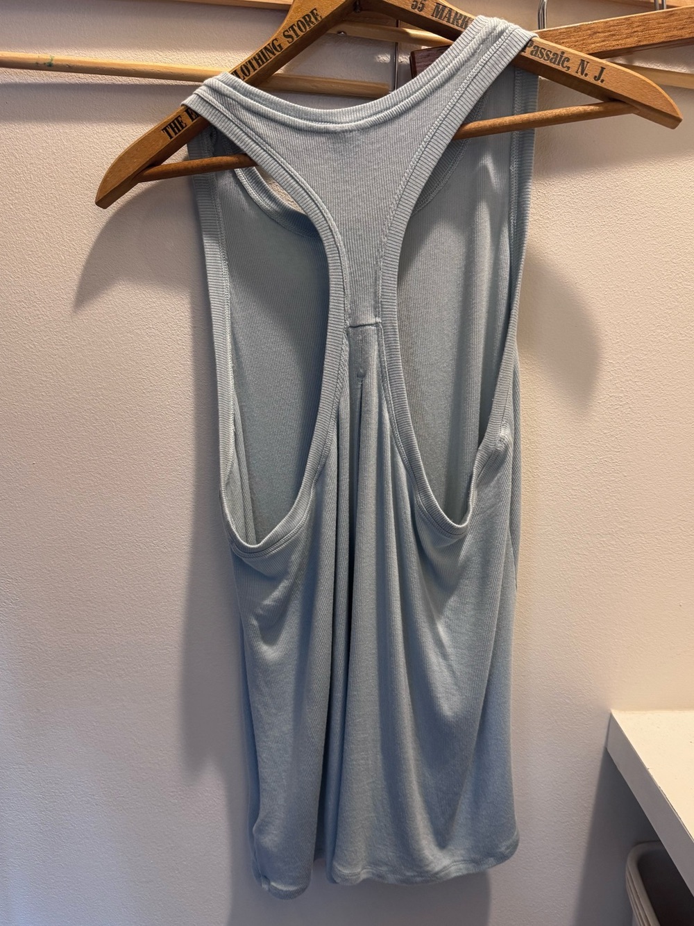 Athleta mint blue/green Ribbed Racerback Tank Top - Picture 2 of 7